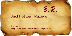 Buchholzer Razmus névjegykártya